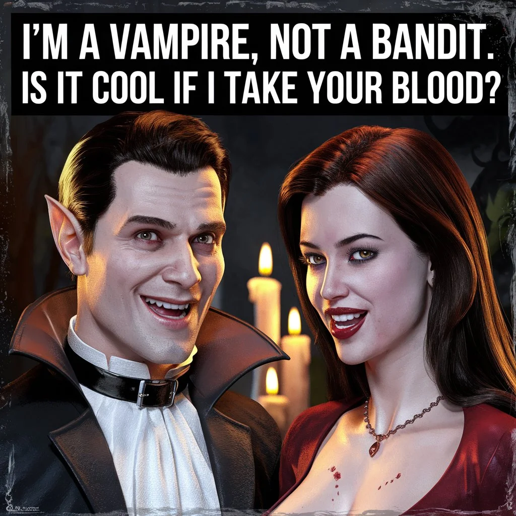 Cheesy Vampire Pick Up Lines