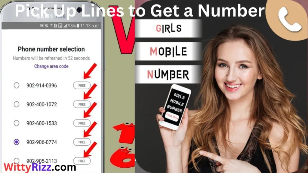 Pick Up Lines to Get a Number