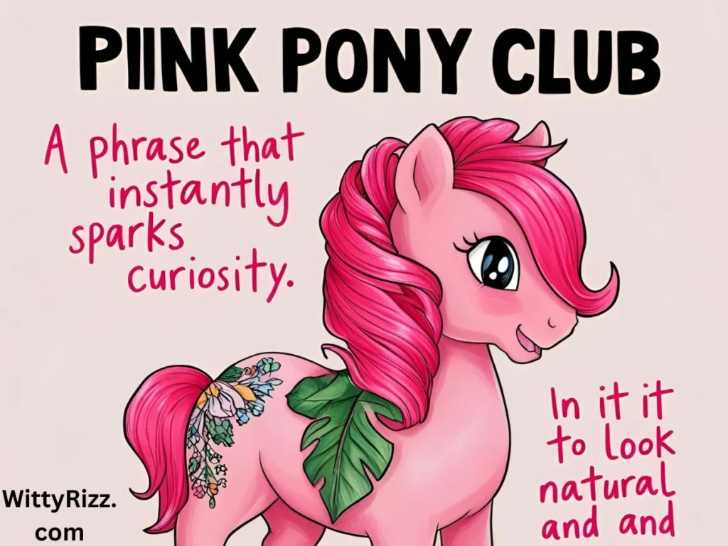 Does Pink Pony Club Mean
